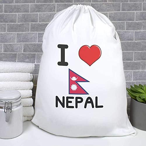 Azeeda 'I Love Nepal' Lavanderia/Bolsa de Lavagem/Armazenamento