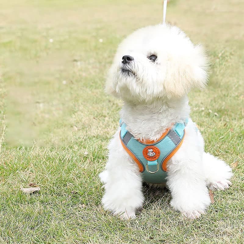 Airbrn Pet Dog Arness Harness New Set Reflexivo Ajuste Arnês de Filhote ao ar livre Caminhando adequado para pequeno e médio porte