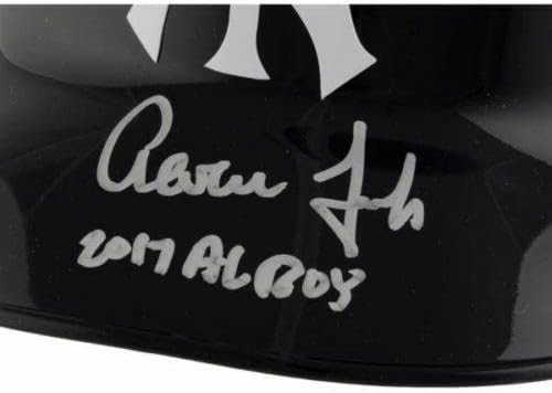 Aaron Judge autografou 2017 Al Roy New York Yankees Batting Helmet Fanatics - Capacetes MLB autografados