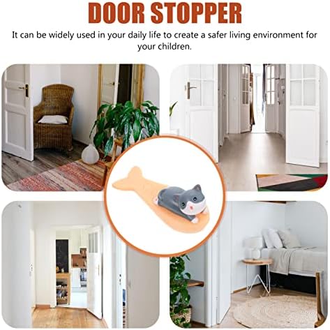 Zerodeko Door Stops Stopper da porta, rolha decorativa de porta de gato decorativa, Safety Door Cartoon Animais Stopper Anti- Collision