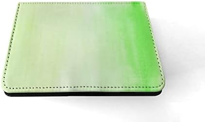 Capa de caixa de tablets de flip de água de aquarela verde para Apple iPad mini