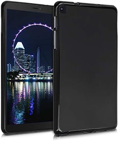 Caixa de silicone Kwmobile TPU Compatível com Samsung Galaxy Tab A 8,0 S -Pen - Case Soft Flexible Chops Tampa - Black Matte