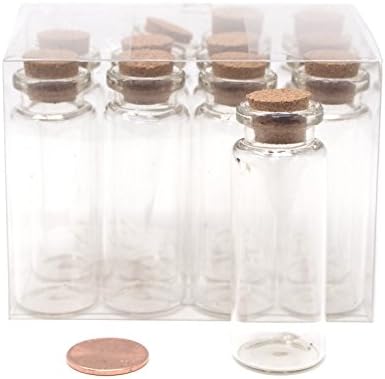 Homeford Firefly Mini Glass Tube Chanched Jars, 2-1/2 polegadas, 12-pacote