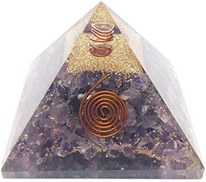 Pirâmide Orgona - Pirâmide Orgona Geradora de Energia para Proteção e Cura de Cura - Pirâmides de Pedra Cristal - Pirâmides