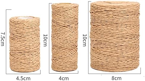 Nina nuguho 100m Raffia Natural Raffbon Papel corda corda de corda de 1,5 mm Raffia Twisted Raffia Ribbon para embalagem de presentes,