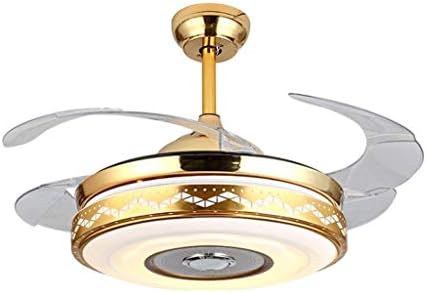 Ventilador de teto de neochy com luzes, ouro de 42 TETOM LUZ LUZ DE TECTOLO DO TETO LUZ CONTROLE REMOTO REMOTE BLADES