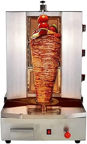Li Zhen 3 queimadores Shawarma Machine Frango Comercial Shawarma Machine Gyro Grill Máquina de kebab rotativa para uso comercial
