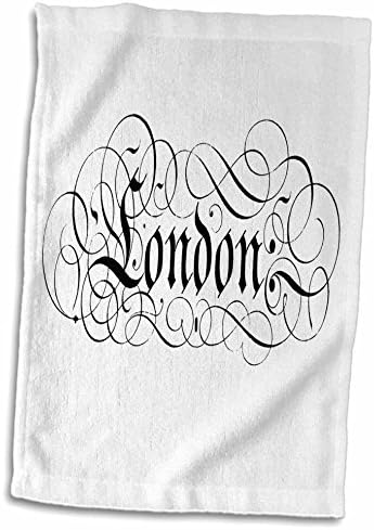 3drose enorme palavra soho na toalha de Nova York, 15 x 22, branco