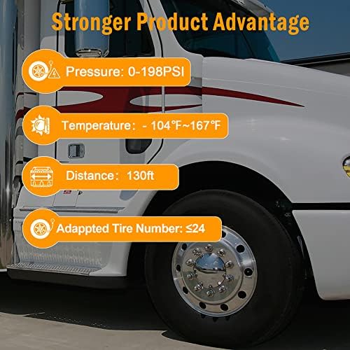 Sistema de monitoramento de pressão de pneus solar de energia solar geoHYECC com 6 sensor de pressão dos pneus, pressão do monitor