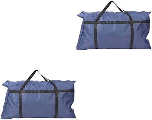 Zerodeko 2pcs de grande capacidade Bolsa de deslocamento de deslocamento de bolsa de armazenamento Bolsa de bolsa de armazenamento Inserir bolsa de grande capacidade Bolsa grande bolsa de embalagem grande bolsa de embalagem bolsa movendo saco de sacola de quilt azul