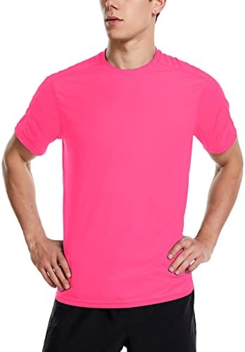 Camisas de treino masculinas Proteção solar Sun SPF S-shirts de camisetas secas rápidas Caminhadas de pesca
