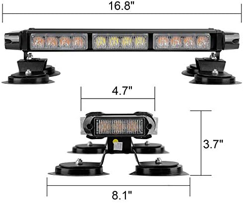 ASPL 16,8 polegadas LED LED BARMA DE LUZ PISCA, 26 MODOS ANTERIORES DE ALTA INTERNAÇÃO INTNERNÇÃO LUZES DE AVISO DE AVISO