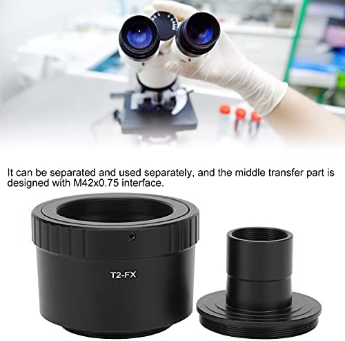 Adaptador de lentes de microscópio, 23,2 mm T de montagem de montagem adaptador de microscópio Adaptador de microscópio para