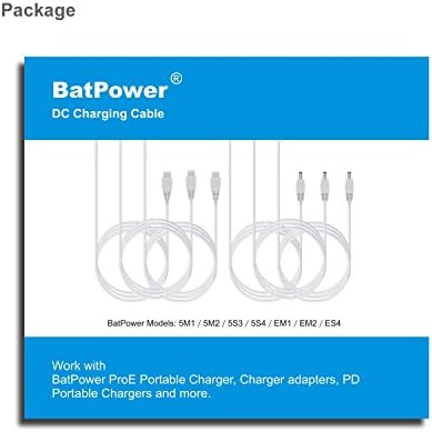 BatPower TYW 6A 120W PD USB C Cabo de carga compatível com MacBook Pro Air USB C Livro de superfície Pro HP Dell Razer Adaptador