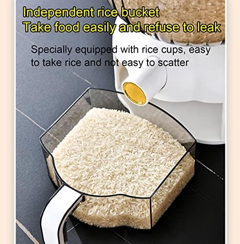 Dispensador de arroz goobix, dispensador automático de arroz com copa de argila de arroz de arroz de arroz com copo Smart Rice