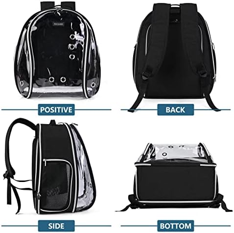 BAGLHER Expandível Backpack Backpack Bubble - transportadora de mochila aprovada pela companhia aérea para pequenos gatos