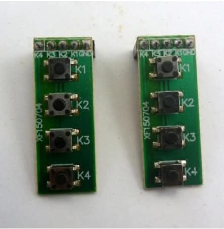 TB372*2 2PCS 2,54 mm Cabeçalho feminino 4 botões Kit de chave de teclado para Raspberry Pi FPGA CPLD ARM AVR Placa de desenvolvimento