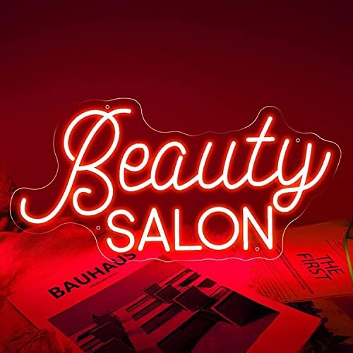DVTEL Custom Beauty Salon Decor Néon Sinal, beleza parlo parede pendurada luminosa placa luminosa Luzes de neon, 50x25cm, cafeteria