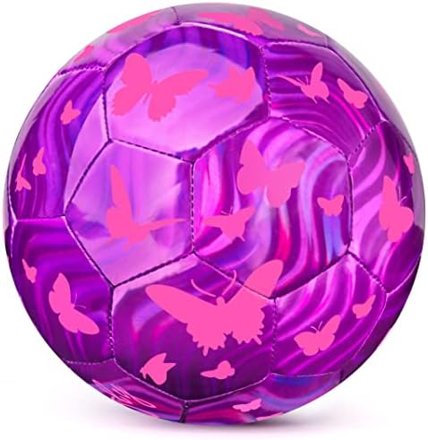 PP Picador Kids Soccer Ball, brinquedo de bola de bola de futebol brilhante com presente de bomba para crianças, crianças pequenas,