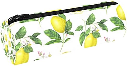 Fruta Amarelo Padrão de Limão Láni Lápis Caso Student Peike Pouch Zipper Pen Bag Makeup Cosmetics Bag para estudantes