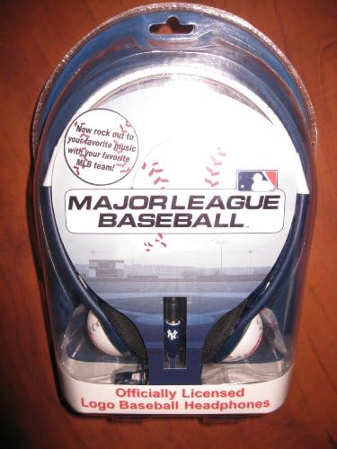 MLB New York Yankees Logo Baseball sobre os fones de ouvido na cabeça