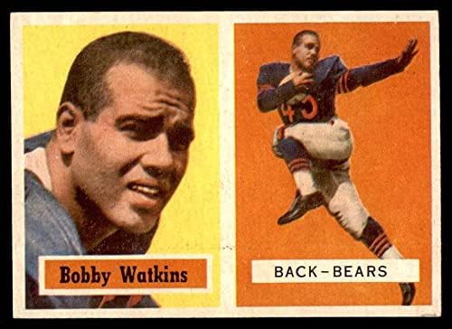1957 Topps # 7 Bobby Watkins Chicago Bears Ex Bears
