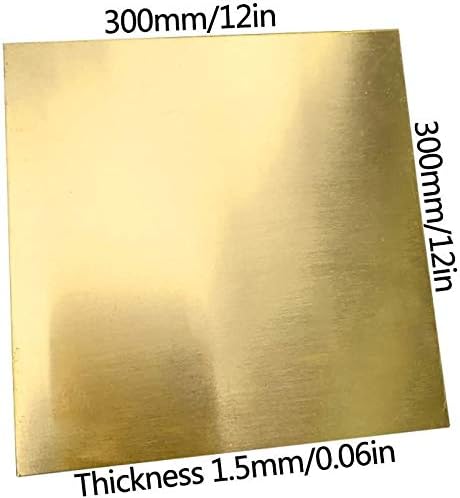 Folha de bronze Yuesfz Placa fina de metal de cobre, folhas de cobre viáveis ​​para reparos de artesanato folha de cobre DIY