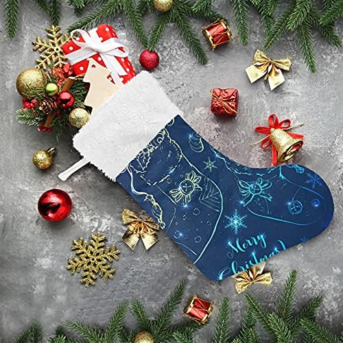 Meias de Natal Meias de Natal grandes meias de Natal para lareira da árvore de Natal Sala de meias penduradas meias para