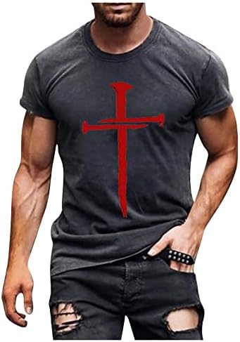 T-shirt de camisetas para homens, músculos masculinos de manga curta de moda de moda de moda de manga curta