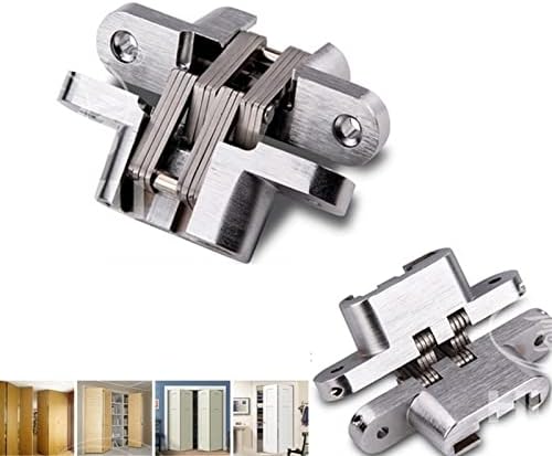 Porta dobrável porta invisível dobradiça de dobradiça mobília cruzada hardware home yp180 1pcs