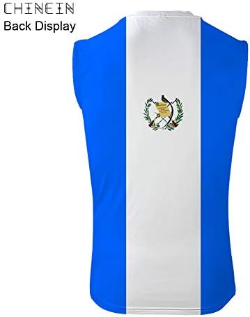 CHINEIN Mens Basic Solid Solid Top Jersey Camisas casuais Bandeira da Guatemala