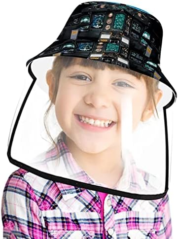 Chapéu de proteção para adultos com escudo facial, chapéu de pescador anti -sun tap, suco de limão fruta de verão