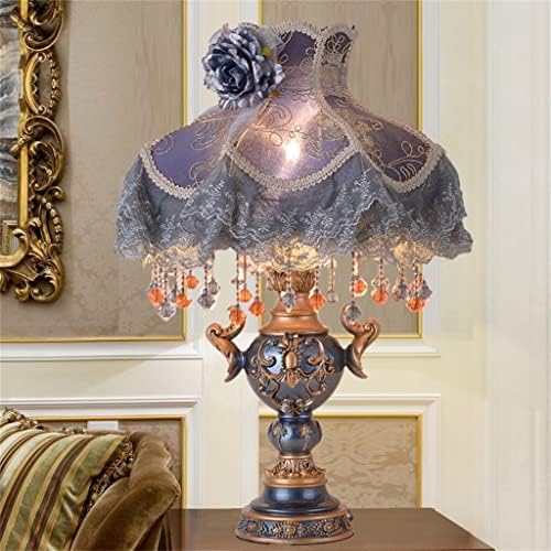 Lhlllhl table lumbo de cabeceira de cabeceira lâmpada retro sala de estar sofá de casamento decoração lâmpada de mesa