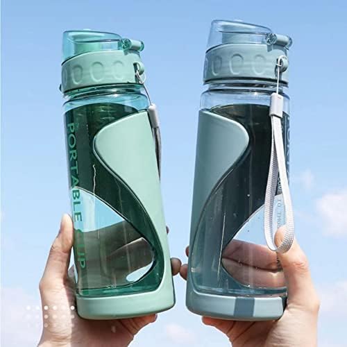 Garrafa de água lfrnzs, garrafas de água de camadas duplas, garrafas de água transparente ， Sports Water Bottle for Outdoor,