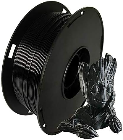 Filamento ABS de Novamaker 1,75 mm, filamento de impressora Black ABS 3D, bobo de 1 kg, precisão dimensional +/- 0,03mm,