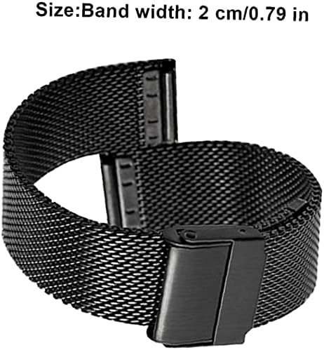 Haiqings relógios correias de aço inoxidável de aço inoxidável Milanes Band Ultra Thin Rick Release Bracelete para homens Mulheres