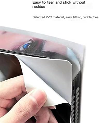 FXCON Anime para PS5 Digital Edition Skin para console e controladores adesivo de vinil durável, resistente a arranhões,