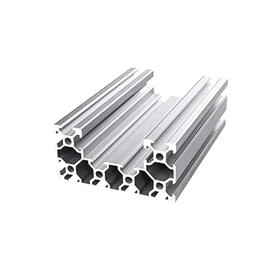 Mssoomm C Channel U Tipo 4080 Rail linear L: perfil de extrusão de alumínio de 14,96 polegadas / 380mm de alumínio