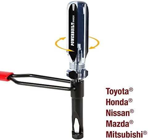 PowerBuilt 12 milímetros 7-1/2 polegadas Ferramenta de ajuste da válvula de porca, cravo de ajuste da válvula com fenda, Honda, Nissan, Motores de veículos Toyota-648828