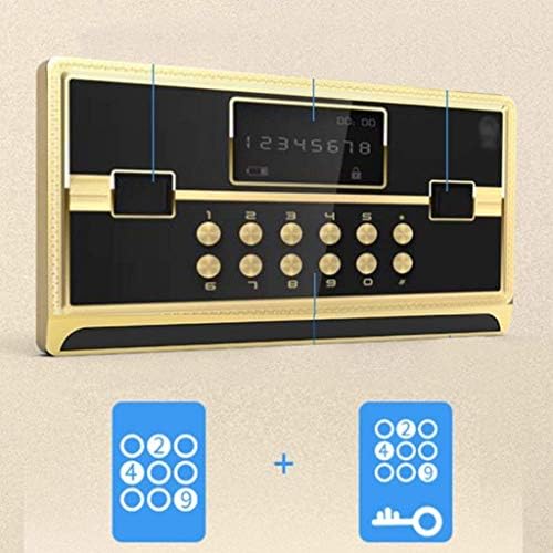 Caixa de segurança de segurança digital Renslat, impressão digital Biométrica de parede segura caixa de bloqueio Caixa Caixa StrongBox de parede com chaves de emergência Bloqueio de emergência