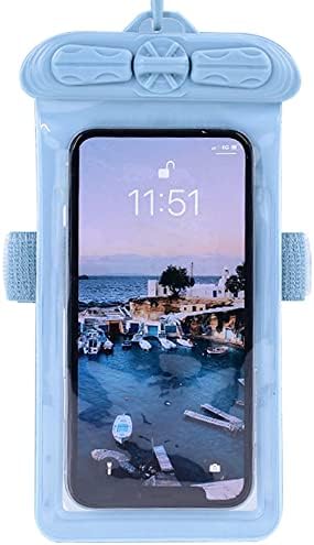 Caixa de telefone Vaxson, compatível com UNIHERTZ Ticktock Bolsa à prova d'água Bolsa seca [não filme de protetor de tela] Blue