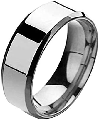 Anéis de noivado para mulheres moda amantes unissex simples aço inoxidável espelho anéis