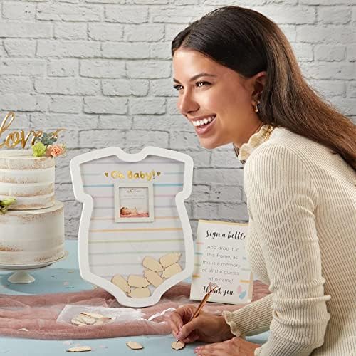 Kate Aspen Malesie Shaped Baby Shower Book Box Shadow Box & Bursery Decoration Alternative Convisterbook, Tamanho único