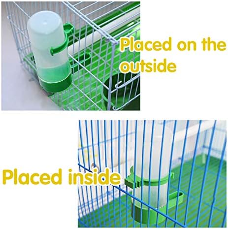 2PCS Automático alimentador de pássaros para bebedores de água alimentadora de água com um dispensador de alimentos de
