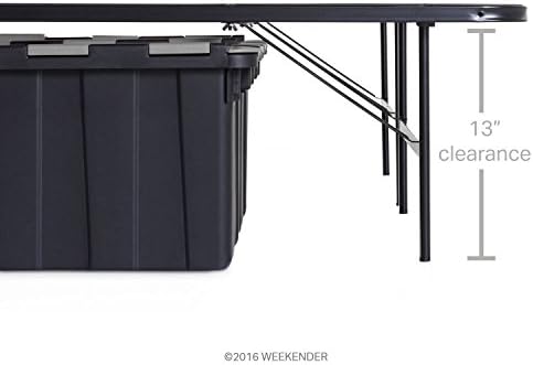 Weekender 10 polegadas colchão híbrido com weekender 14 polegadas dobráveis ​​platfrom bed frame - California King