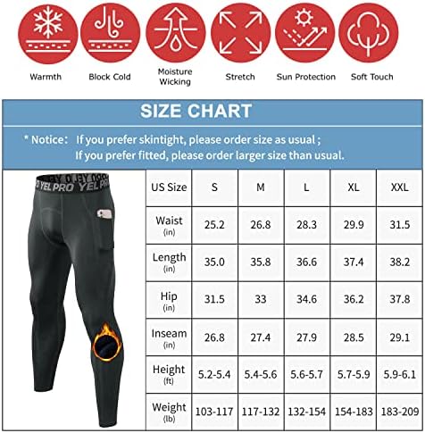 1 ou 2 embalam as calças de perneiras térmicas masculinas, calças de compressão atlética quentes, esportes Baselayer Long Rouphe