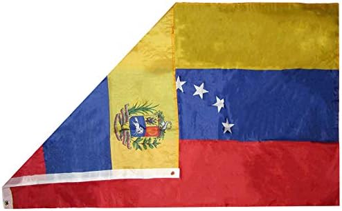 American Wholesale Superstore 3x5 Venezuela 7 estrela com CREST 3'X5 'Premium Premium Posic Duty Impressed Polyster Flag