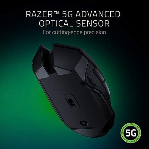 Razer Basilisco x Hyperspeed Wireless Gaming Mouse + Mouse Grip Fita Pacote