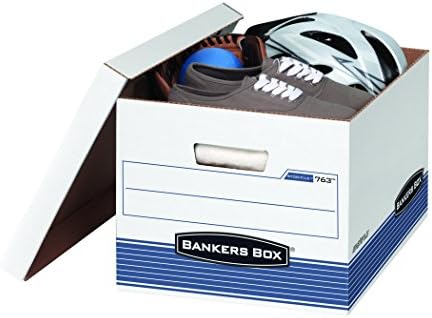 Bankers Box Stor/Arquivo Caixas de armazenamento de serviço médio, Caixas rápidas, cordas e botões e Stor/Arquivo de serviço médio,
