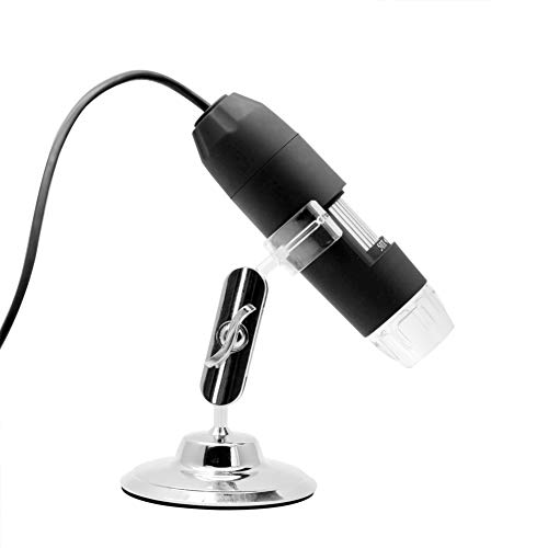 ADAMAS-BETA X4-1600X Endoscópio de ampliação, 8 Microscópio digital USB LED, câmera de controle de controle da lâmpada